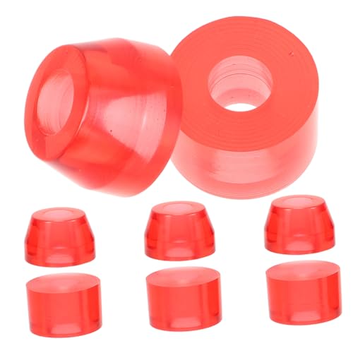 VICASKY 8pcs Shockproof Skateboard Pads High Elastic Pu Damping Gaskets for Reduction Easy Installation Suitable for Urban Streets Skate Parks for All Skateboarding Environments