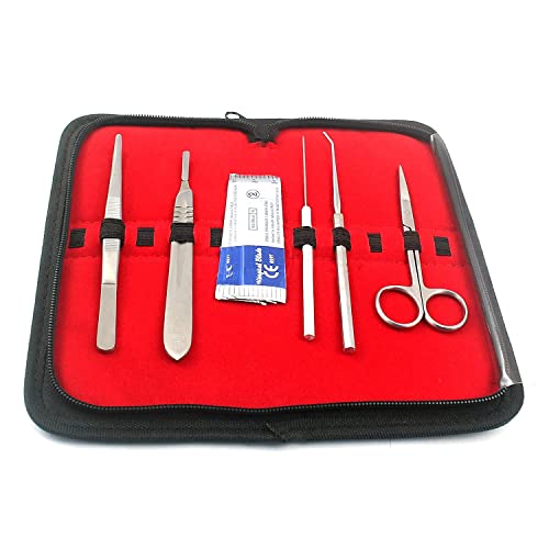 PRECISE CANADA: Fish Biology KIT Set of 6 Stainless Steel Blades Included Zipper CASE