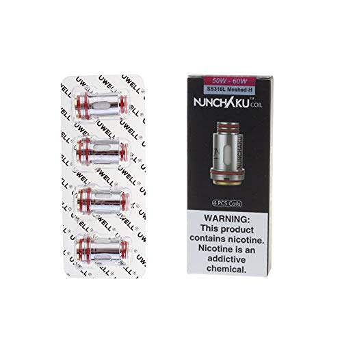 Uwell Nunchaku Coils Verdampferköpfe Meshed-H Mesh UN2 0.2 0.25 0.4 Coil Claptonized A1 Ohm (0.14 Ohm 50-60W (Magenta)) – Bild 3