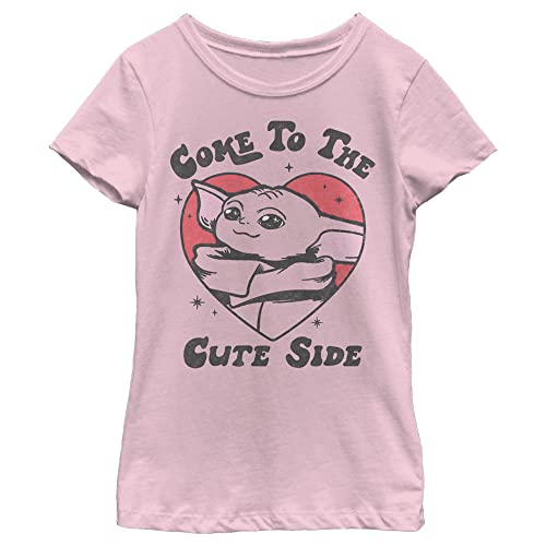 T-shirt Star Wars Mandalorian fille ado top rose manches courtes M