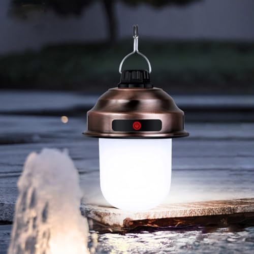 Lámpara LED recargable luz portátil y ligera de PC para acampada exterior 3