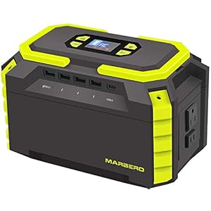 200W Portable Power Station 222Wh 60000mAh Backup Lithium Battery Power Supply Solar Generator with 2 110V AC Outlets/2 QC3.0 LED Flashlights for CPAP Home Camping Emergency Backup