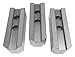 TAIKI 3900-4644 3 Piece Soft Steel Jaw Set, 1/16" x 90 Degree Serrations, 8" Chuck Size