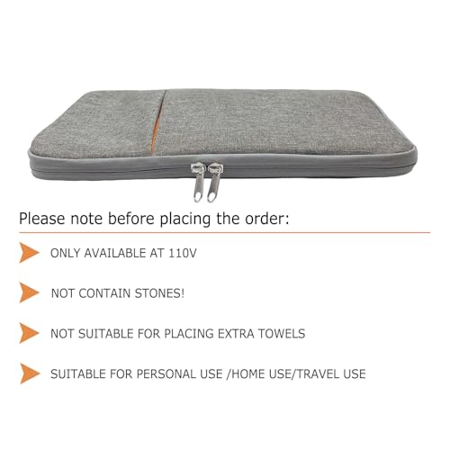 Goodtar Portable Hot Stones Massage Warmer - Digital Controller Rocks Massage Stone Heating Bag, Electric Hot Stone Massager and Heater for Home Spa Relax Muscles 110V (NO Stone) (Small Size)
