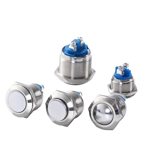 Interruptor de 16 mm de metal para restaurar consolas arcade y paneles de simulación en el hogar 2