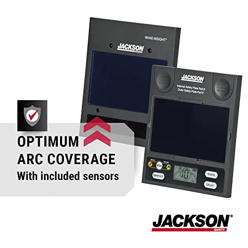 Jackson Safety Insight Welding Helmet Adf Cartridge, 46128 - Digital Variable Auto Darkening Filter Replacement With Sensitivity And Delay Adjustments, Variable Shades 9-13, Digital Controls #TOP4