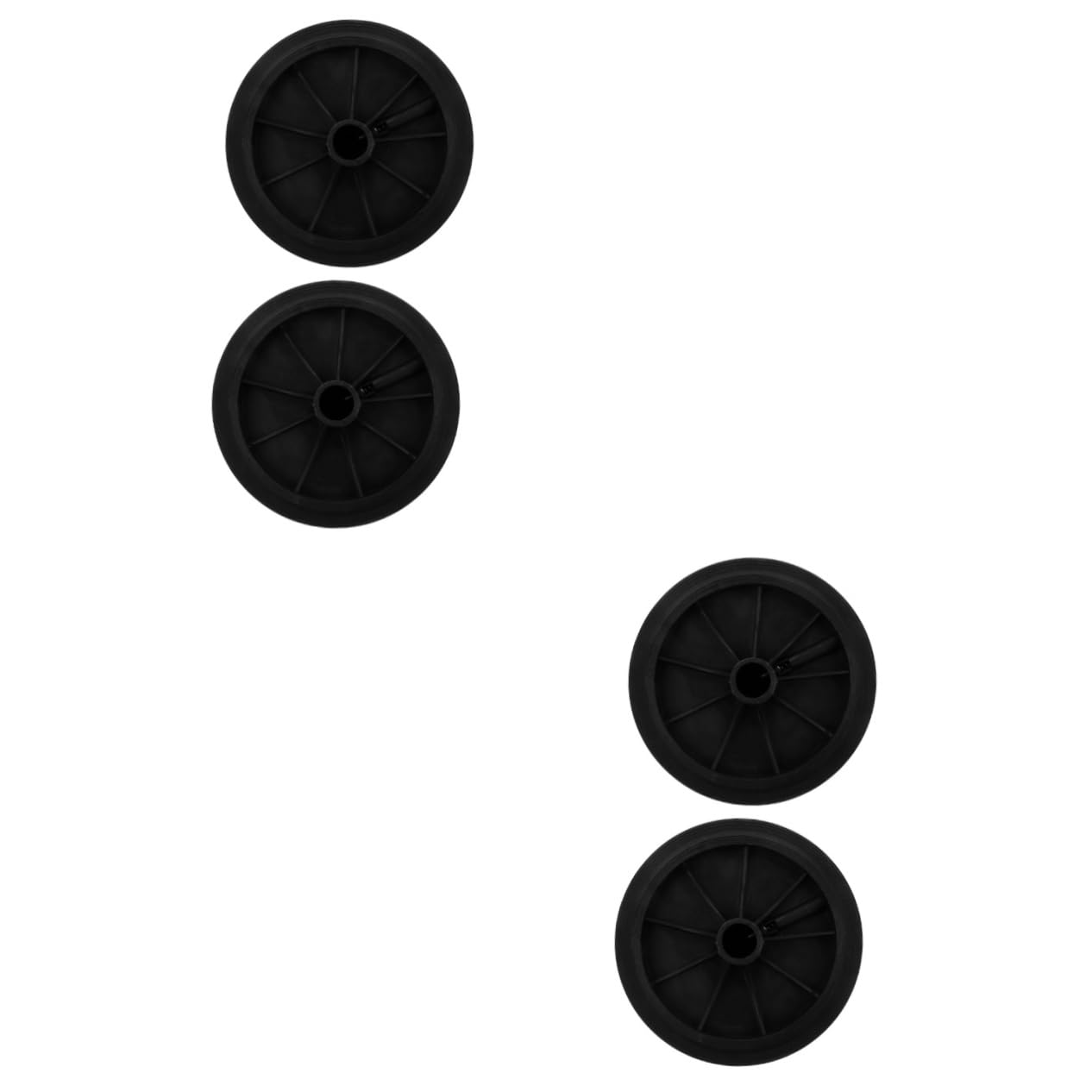 Cabilock 2 Set Ruote Per Bidoni Della Spazzatura Da Esterno Accessori Per Bidoni Della Spazzatura Ruota Di Ricambio Per Pattumiera Ruote Per Pattumiera Black Gomma Da Cancellare 2 Pezzi * 2