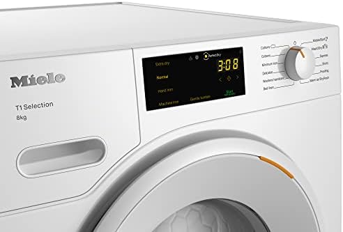 Miele TSD263 WP 8 kg Tumble Dryer - Freestanding, Quiet Dryer with Heat Pump, Miele@Home Intelligent Laundry Care, A++ Rated Energy Efficiency, in Lotus White