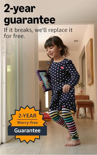 Amazon Fire HD 8 Kids tablet  ages 3-7. With bright 8 HD screen. Includes ad-free and exclusive content, parental controls and 13-hr battery, 32GB,