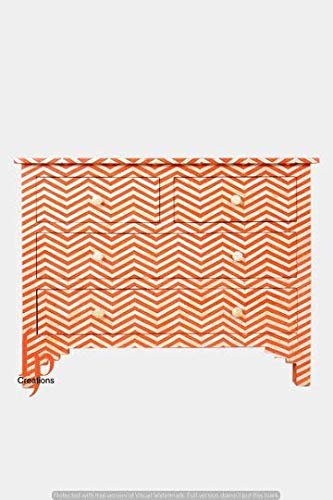 Bone Inlay 4 Chest of Drawers Beautifully Crafted Home Decor Inlay Furniture