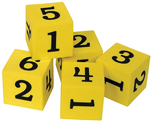 Dados numerados de espuma Teacher Created Resources 20604 para el aula