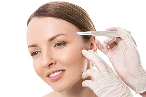 Dermaplaning Cleaning Kit - Disposable Scalpel Blades No. 22, 10 and 11 With Plastic, Metal Handle and Hemostat Blade Removal – Suitable for Dermaplaning and More - Sterile & Individually Foil Wrapped - Thumbnail 5