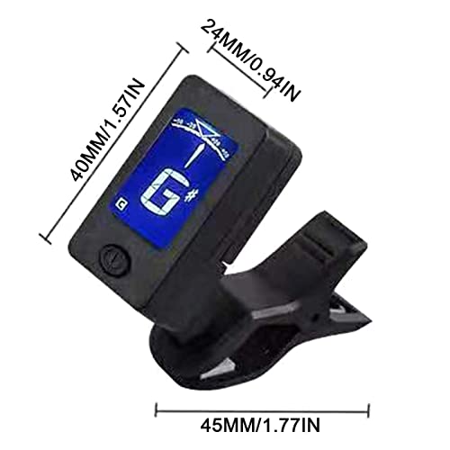Prokth Guitar Tuner Clip On - Electric Guitar Tuner With Led Screen, 1/2 / 4 Pack Accurate Tuning Tuner Clamp For Acoustic/Electric Guitar, Ukulele, Violin, Bass, Banjo #TOP3