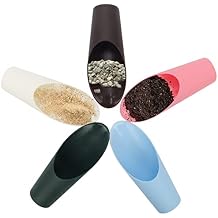 Coitak Bonsai Soil Scoops, 5 PCS Plastic Garden Soil Scoops, Colorful Small Soil Scoops, Gardening Tools
