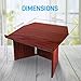 Pyle Foldable Desktop Lectern Podium Stand-Portable Folding Tabletop Desk Teacher Speaker Lecture Classroom Presentation Stand, Laptop Computer Book Holder-Pyle PLCTND41