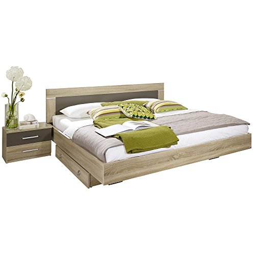 rauch Bettkombination Venlo | Eiche Sonoma/lavagrau mit Beleuchtung |160 x 200 cm - 4250794320426 rauch Bettkombination Venlo | Eiche Sonoma/lavagrau mit Beleuchtung |160 x 200 cm
