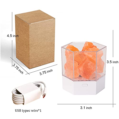 Usb Night Light For Kids, Suitable For Gifts To Children, 7 Colors Changing,Natural Crystal Salt Rock Lamp Table Lamps,Suitable For Home Bathroom Bedroom Decoration. #TOP6