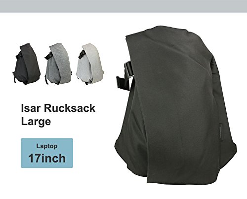 cote&ciel Isar Large Eco Yarn Backpack Black Melange One Size2