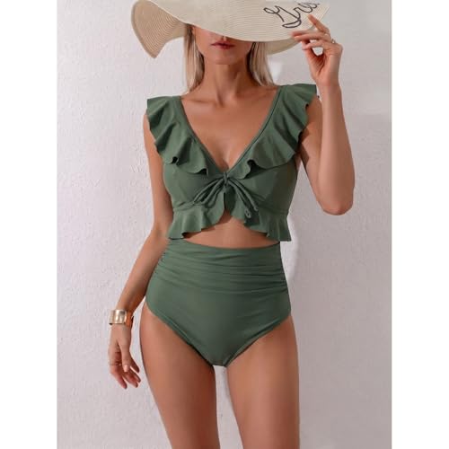 Maillot de bain une pièce anti-déformation et résistant au chlore en nylon élastique