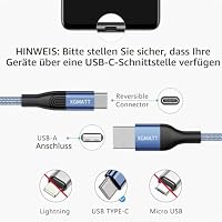 USB C Kabel [5Stück 2m] Schnellladung, Ladekabel USB C Nylon Type C Kabel – Ansicht 4
