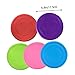 Toddmomy 5pcs Bite-Resistant Flying Disc Toys for Dogs Interactive Outdoor Training Discs Blue Red Purple Pink Durable and Safe for Playtime and Exercise
