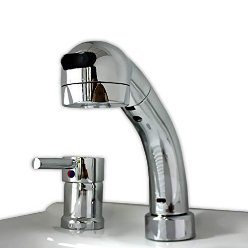 AMBEST 洗面用シングルレバー洗髪シャワー混合水栓蛇口 FS1260