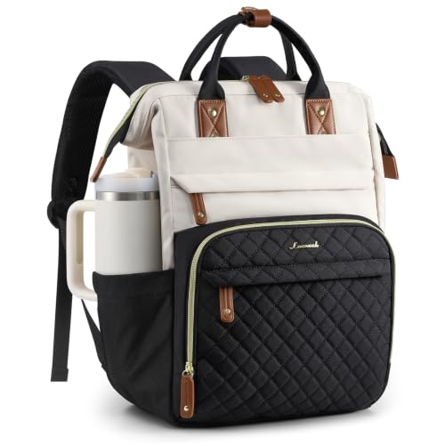 Image of LOVEVOOK Laptop Backpack Women Quilted Teacher Nurse Work Backpack Purse