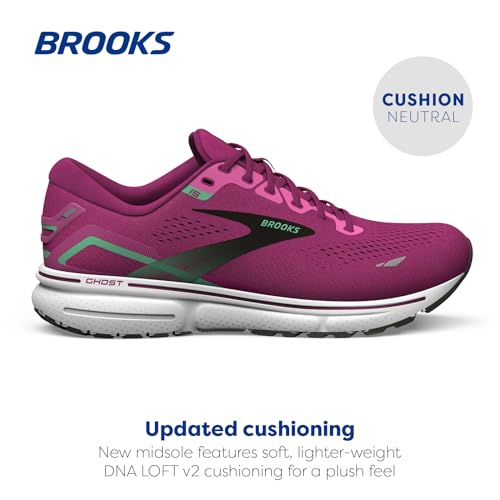 Brooks Brooks Women's Ghost 15 Neutral Running Shoe - Pink/Festival Fuchsia/Black - 5 Medium