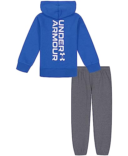 Image of Under Armour Boys' 2-Piece Hoodie Set, Full Zip Sweatshirt and Fleece Pants