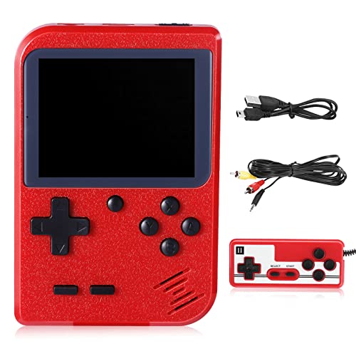 Handheld-Game-Console-Kyadeys-Portable-Retro-Game-Console-with-500-Classical-FC-Games30-Inches-DisplayBuilt-in-1020mAh-Rechargeable-Battery-Support-for-Connecting-TV-and-Two-Players-Red