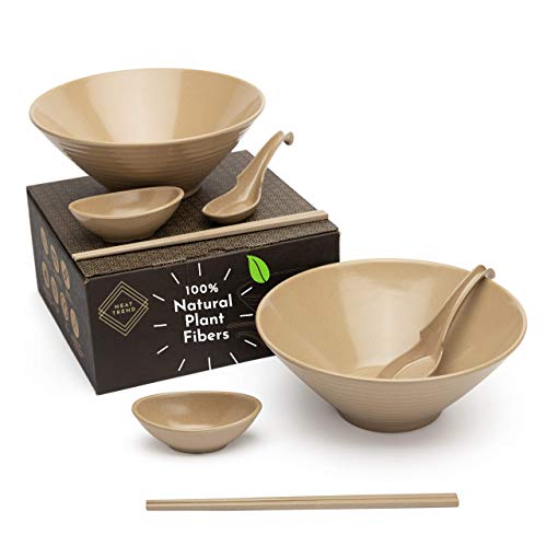 Promo 40% OFF Natural Rice Husk Ramen Soup Bowl Set of 2, 56 oz Large Promo Discount Up To 70% Off Natural Rice Husk Ramen Soup Bowl Set of 2, 56 oz Large