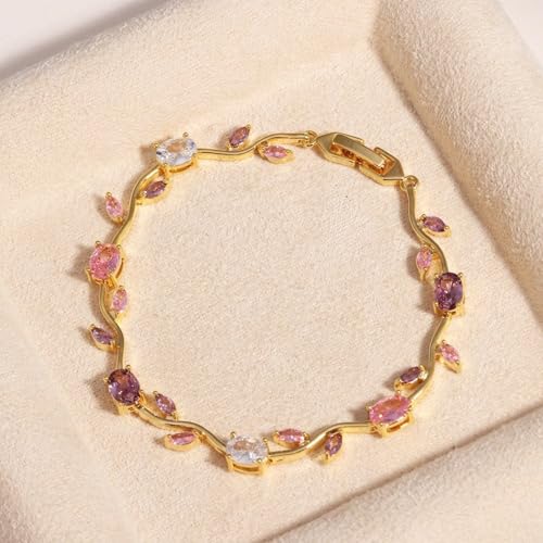 Image of SALVE Coquette Golden Tulip Bracelet for Women Stylish | Anti Tarnish Jewellery for Women, Hand Wristlet for Girls | Aesthetic Accessories for Girls, Valentine's Gift for Girlfriend