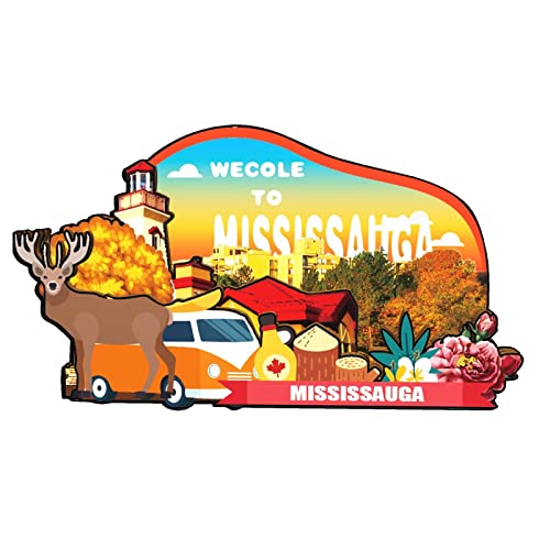 Mississauga Canada Magnet Fridge Magnet Wooden 3D Landmarks Travel Collectible Souvenirs Decoration Handmade -1290