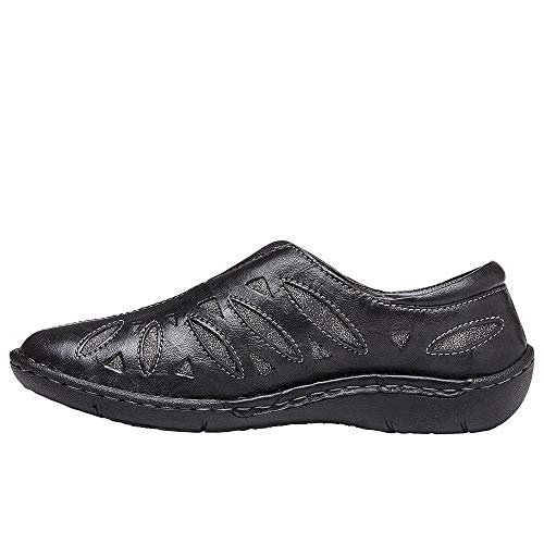 Image of Propet Womens Cameo Cut Out Slip On Flats Casual - Brown