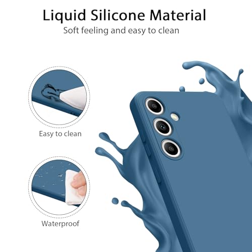 Wanme Funda para Samsung Galaxy S25 5G, Carcasas Silicona Premium, Protección Completa Lente Cámara, Fundas Protectora Resistente Arañazos y Caídas para Samsung Galaxy S25 5G, Azul Marino - imagen 2