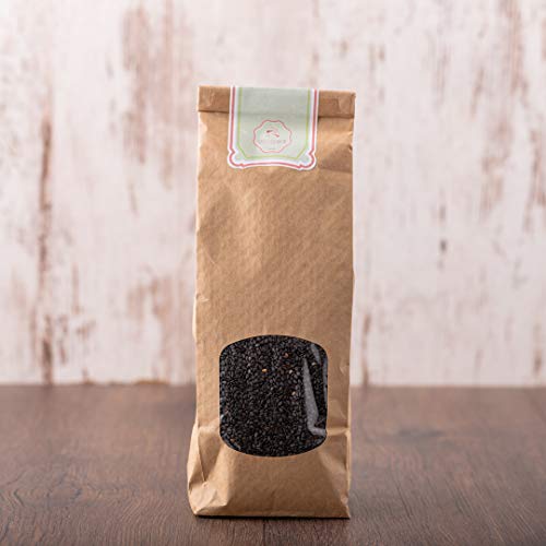 süssundclever.de® Bio Sesam | schwarz | 1 kg | ungeschält | plastikfrei und ökologisch-nachhaltig abgepackt Cover