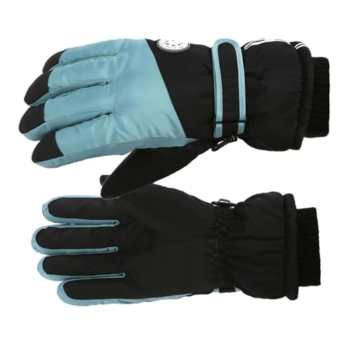 Hisocute Windproof Snow Ski Gloves Thick Winter Warm Gloves Windproof Waterproof Snow Ski Gloves for Women Men Skiing Riding Winter W