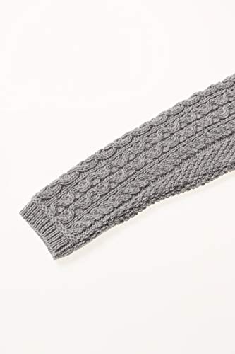 Image of Aran Crafts Women's Irish Soft Cable Knitted Side Zip Coat (100% Merino Wool)