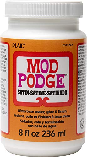 Mod Podge Cs11272 8 Fl. Oz. Decoupage Satin Glue, 8 Ounce, Clear #TOP1