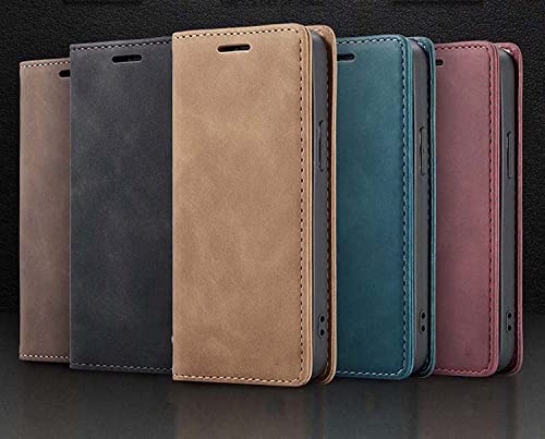 Étui portefeuille à rabat iPhone 14 Pro Max rouge avec béquille intégrée