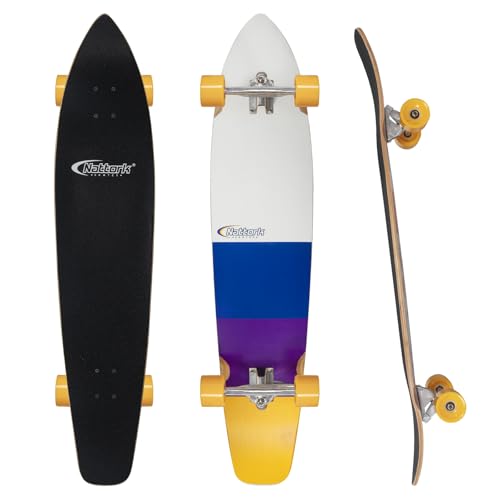 Nattork 44 Inch Cruiser Longboard Skateboard Complete 8 Ply