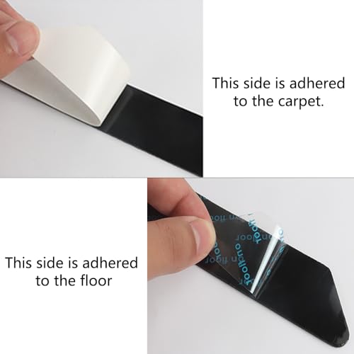 BE-TOOL 8 peças de prendedores de tapete, fita antiderrapante reutilizável para pisos de madeira, pi