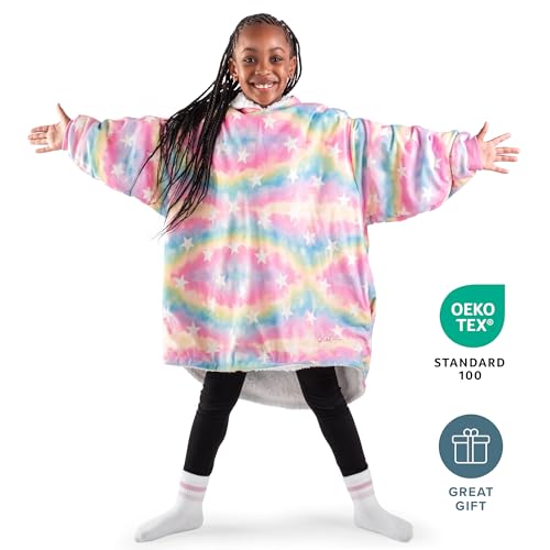 Image of Bare Home Wearable Blanket Hoodie - Soft Plush Sherpa - Warm and Cozy - Oversized Wearable Blanket
