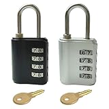 【Cadenas Code 4 Chiffres】Les cadenas 4 chiffres permettent de définir votre propre code avec 10000 options uniques. C'est 10 fois plus sûr qu'une serrure à trois chiffres. Vous n'avez pas à vous soucier de perdre vos clés. Cette serrure à combinaison à 4 chiffres est compacte et légère dans un design facile à transporter. Il peut améliorer la sécurité de votre propriété.