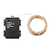 ER CHEN Indoor and Outdoor Waterproof Battery Operated 100 LED String Lights on 33 Ft Long Ultra Thin Copper String Wire with Timer (Warm White)
