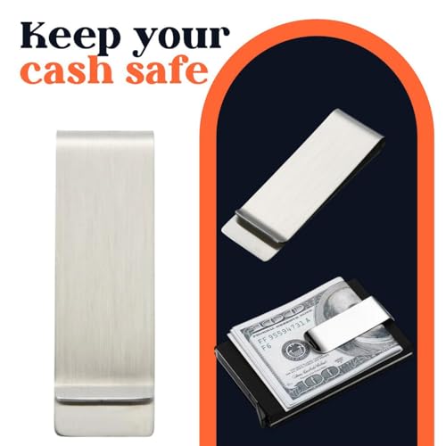 Mens Slim Wallet - Minimalist Thin Front Pocket Leather Credit Card Holder with RFID Blocking for Work and Travel – Small Compact Bifold Wallet for Men – Slim Leather Card Case2