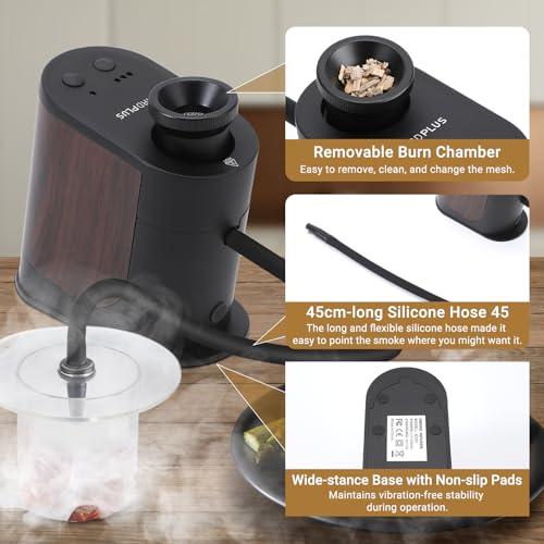 Image of INKBIRDPLUS Portable Cocktail Smoker Kit with 4 Wood Chips for Kitchen