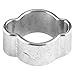 Hose Clamp, Zinc Plated Stainless Steel Pipe Fitting Connections Double Ear Assortment Kit Ear Cinch Rings Crimp Pinch Fitting Tools Perfect for Automotive Home Appliance Line(7-9Mm)