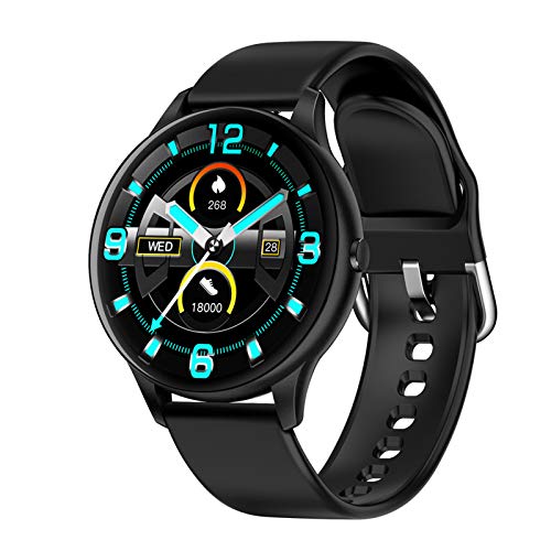 HFGH K21 Smart Watch 1,3-Zoll-IPS-Bildschirm BT5.0 Fitness Tracker IP68 wasserdichte Temperaturmonitor Erinnerungskamera Cover