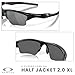 Oakley Half Jacket 2.0 XL OO9154 915401 62MM Polished Black/Black Iridium Sunglasses For Men For WoMen+ Bundle Accessory Leash Kit, Microfiber Pouch